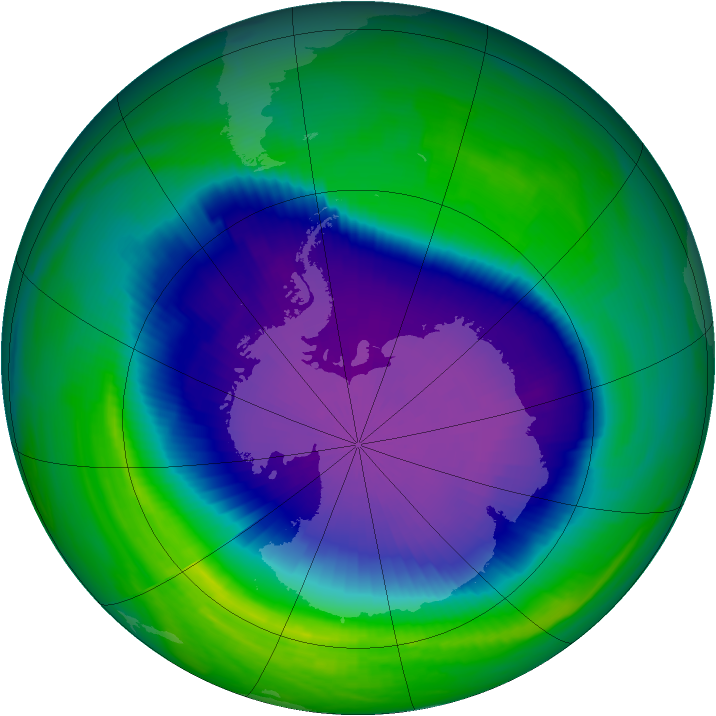 Ozone Map 1998-10-09